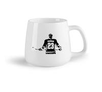DEBINGY Frutta in ceramica Tazze da caffè in ceramica bianca Giocatore di hockey su ghiaccio giovanile （14oz/400ml） Perfetto per cucine, ristoranti e bar, ottima idea regalo