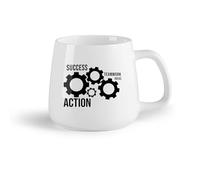 DEBINGY Frutta in ceramica Tazze da caffè in ceramica bianca Motivazione al lavoro di squadra Team building （14oz/400ml） per bevande calde, latte macchiato, cappuccino
