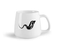 DEBINGY Frutta in ceramica Tazze da caffè in ceramica bianca Polpo Pesce Delfino Tentacoli Mare Animali marini （14oz/400ml） per espresso, set da tè