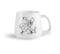 DEBINGY Frutta in ceramica Tazze da caffè in ceramica bianca Stanza dei bambini dei cartoni animati （14oz/400ml） per caffè, zuppa, tè, latte, latte macchiato, cioccolata calda, donna, uomo