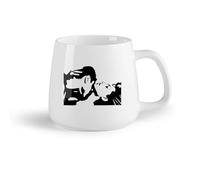 DEBINGY Frutta in ceramica Tazze da caffè in gres con manico Amore Coppia Passione Romantico sex appeal Ragazza （14oz/400ml） per espresso, set da tè