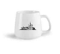 DEBINGY Frutta in ceramica Tazze da caffè in gres con manico Cattedrale di Mosca Chiesa Russa （14oz/400ml） Caffè, tè, latte macchiato, latte, cacao, succhi di frutta e altre bevande calde