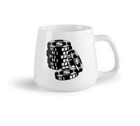 DEBINGY Frutta in ceramica Tazze da caffè in gres con manico Chip del giocatore Poker Casinò Casinò （14oz/400ml） Regalo divertente per amanti del caffè, migliori amici, colleghi e amici