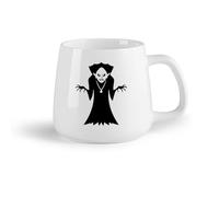 DEBINGY Frutta in ceramica Tazze da caffè in porcellana Casa sull'albero infestata di Halloween, fantasma di Halloween e mago （14oz/400ml） per ufficio, casa