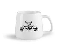 DEBINGY Frutta in ceramica Tazze da caffè in porcellana Gymnasticsnasium Bodybuilder Muscolo Manubri Esercizio Toro （14oz/400ml） Uso in bar o ristorante