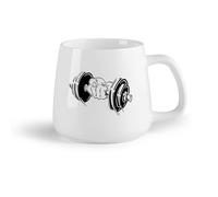 DEBINGY Frutta in ceramica Tazze da caffè in porcellana Pugno Manubri Bodybuilding Fitnesscenter Ginnasticanasium （14oz/400ml） per tè, cioccolata calda