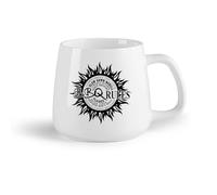 DEBINGY Frutta in ceramica Tazze da caffè in porcellana Regole del barbecue Cucina Ristorante Sole caldo Forma Fiamma （14oz/400ml） per tè, caffè, latte, cappuccino