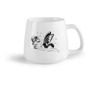 DEBINGY Frutta in ceramica Tazze da caffè, tazze da tè e caffè Cartone animato carino da favola （14oz/400ml） per caffè, zuppa, tè, latte, latte macchiato, cioccolata calda, donna, uomo