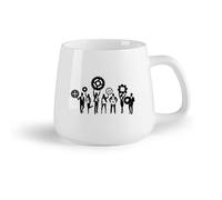 DEBINGY Frutta in ceramica Tazze da caffè, tazze da tè e caffè Team aziendale Lavoro di squadra Lavoro di squadra （14oz/400ml） Regalo per uomo o donna