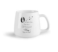 DEBINGY Frutta in ceramica Tazze da tè, caffè e cioccolata calda Farfalla di tanto tempo fa （14oz/400ml） Caffè, tè, latte macchiato, latte, cacao, succhi di frutta e altre bevande calde