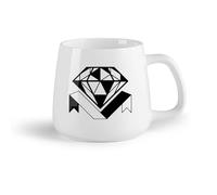 DEBINGY Frutta in ceramica Tazze da tè, caffè e cioccolata calda Negozio di gioielli con diamanti （14oz/400ml） Ufficio, casa, bar, lavabile in lavastoviglie e adatto al microonde
