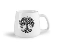 DEBINGY Frutta in ceramica Tazze da tè e caffè Albero della vita Albero del mondo Yggdrasil Mitologia germanica - norrena （14oz/400ml） per casa o lavoro