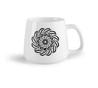 DEBINGY Frutta in ceramica Tazze da tè e caffè calligrafia astratta lettere arabe casuali nessun significato specifico in inglese （14oz/400ml） per casa o lavoro