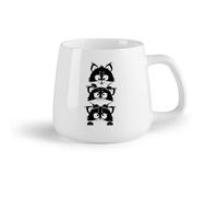 DEBINGY Frutta in ceramica Tazze da tè e caffè eleganti Camera da letto per bambini con gattino dei cartoni animati （14oz/400ml） Regalo per uomo o donna