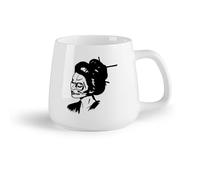 DEBINGY Frutta in ceramica Tazze da tè e caffè eleganti Stile Giorno della Morte con Teschio Ragazza Faccia Donna （14oz/400ml） per tè, caffè, infuso caldo