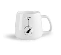 DEBINGY Frutta in ceramica Tazze da tè e caffè eleganti Swing Girl Graffiti Street Culture Wine Glass Kitchen Restaurant （14oz/400ml） per casa o lavoro