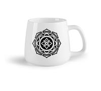 DEBINGY Frutta in ceramica Tazze da tè e caffè eleganti un'icona in stile glifo del simbolo dell'opera d'arte mandala （14oz/400ml） Regalo per uomo o donna