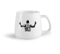DEBINGY Frutta in ceramica Tazze da tè e caffè Maglia da calcio per bambini, giocatore di football americano, stella del football （14oz/400ml） per espresso
