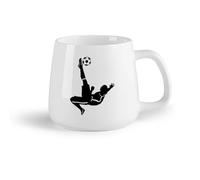 DEBINGY Frutta in ceramica Tazze da tè e caffè Pallone da calcio Giocatore di football Verticale Tiro Ragazzo Bambini Stanza Sport （14oz/400ml） per uomo e donna
