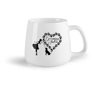 DEBINGY Frutta in ceramica Tazze da tè e caffè Salone di bellezza Ospedale per animali Salone di bellezza per animali Negozio veterinario Amante dei cani （14oz/400ml） Bar o regalo