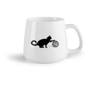 DEBINGY Frutta in ceramica Tazze da tè e caffè Salone di toelettatura per gatti, animali domestici, palline di lana e gattini （14oz/400ml） per uomo e donna