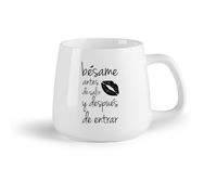 DEBINGY Frutta in ceramica Tazze e tazzine alla moda Bacio spagnolo prima di uscire e dopo essere entrato （14oz/400ml） Tazza da caffè in ceramica per cappuccino, tè, latte,