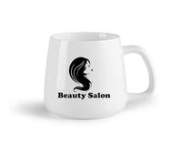 DEBINGY Frutta in ceramica Tazze e tazzine alla moda Barbiere Salone di Bellezza Stilista Donna Capelli Lunghi （14oz/400ml） Ideale per casa e ufficio