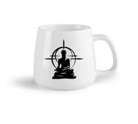 DEBINGY Frutta in ceramica Tazze e tazzine alla moda Centro fitness motivazionale di meditazione Buddha Yoga （14oz/400ml） Lavabile in lavastoviglie