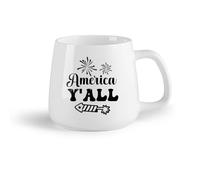 DEBINGY Frutta in ceramica Tazze e tazzine alla moda Citazione del 4 luglio, il mio nuovo e unico design （14oz/400ml） Tazza da caffè in ceramica per cappuccino, tè, latte,