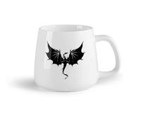 DEBINGY Frutta in ceramica Tazze e tazzine alla moda Festa di compleanno orientale giapponese unica con drago fantasy （14oz/400ml） Un bel regalo di Natale