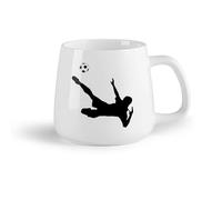 DEBINGY Frutta in ceramica Tazze e tazzine alla moda Gel per tatuaggi sportivi per bambini a tema calcio （14oz/400ml） Perfetto per cucine, ristoranti e bar, ottima idea regalo