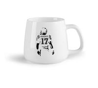 DEBINGY Frutta in ceramica Tazze e tazzine alla moda Lettere per giocatore di football americano, ragazzo e ragazza （14oz/400ml） per tè, caffè, latte, cappuccino