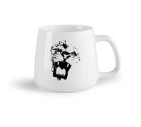 DEBINGY Frutta in ceramica Tazze e tazzine alla moda Tigre Leone Astratto Fauna Selvatica Predatore Testa Carino （14oz/400ml） Porcellana fine (ceramica)