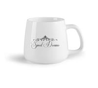 DEBINGY Frutta in ceramica Tazze grandi per bevande calde Citazioni di sogni d'oro, famiglia, amore e coppia （14oz/400ml） Uso in bar o ristorante