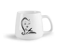 DEBINGY Frutta in ceramica Tazze grandi per bevande calde Salone di bellezza Barbiere Parrucchiere Positivo （14oz/400ml） Un bel regalo di Natale