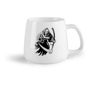 DEBINGY Frutta in ceramica Tazze grandi per bevande calde Teschio della morte del ragazzo di Halloween （14oz/400ml） Lavabile in lavastoviglie e adatto al microonde