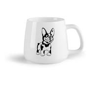 DEBINGY Frutta in ceramica Tazze in ceramica con manici Negozio di animali domestici per cuccioli di bulldog francese （14oz/400ml） Un bel regalo di Natale