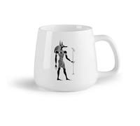 DEBINGY Frutta in ceramica Tazze in ceramica per caffè, latte e tè Anubi egizio in stile antico egizio （14oz/400ml） Ottimo per casa, ufficio, bar, idee regalo