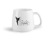 DEBINGY Frutta in ceramica Tazze in ceramica per caffè, latte e tè Bambina magica principessa （14oz/400ml） Lavabile in lavastoviglie, adatto al microonde, per ufficio e casa