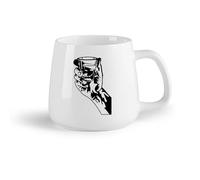 DEBINGY Frutta in ceramica Tazze in ceramica per caffè, latte e tè Bicchiere da whisky da cucina, festa in mano, bar （14oz/400ml） per caffè, avena, tè, facile da pulire