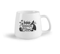 DEBINGY Frutta in ceramica Tazze in ceramica per caffè, latte e tè citazione sulla sirena dei giorni delle sirene （14oz/400ml） per espresso, set da tè