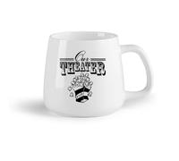 DEBINGY Frutta in ceramica Tazze in ceramica per caffè, latte e tè Il nostro marchio di teatro e cinema （14oz/400ml） Cappuccino, latte macchiato, tè, espresso