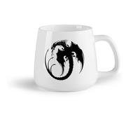 DEBINGY Frutta in ceramica Tazze in ceramica per caffè, latte e tè Stanza dei ragazzi del drago （14oz/400ml） per caffè, zuppa, tè, latte, latte macchiato, cioccolata calda, donna, uomo