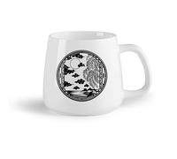 DEBINGY Frutta in ceramica Tazze in ceramica per caffè, latte e tè stile cinese di un albero e una luna （14oz/400ml） Ottimo per casa, ufficio, bar, idee regalo