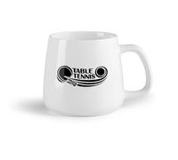 DEBINGY Frutta in ceramica Tazze in ceramica per caffè, latte e tè Tennis da tavolo Tennis da tavolo （14oz/400ml） Elegante e resistente - Adatto al microonde e alla lavastoviglie