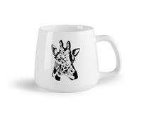 DEBINGY Frutta in ceramica Tazze in ceramica per caffè, latte e tè Testa di giraffa ragazzo animale africano （14oz/400ml） per tè, caffè, infuso caldo