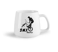 DEBINGY Frutta in ceramica Tazze in gres per caffè, tè, BMX Bicicletta Sport estremi Dormitorio Centro fitness Stanza （14oz/400ml） per espresso, set da tè