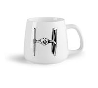 DEBINGY Frutta in ceramica Tazze in gres per caffè, tè, Stanza dei bambini Spaceship Boys Tie Fighter Dormitory （14oz/400ml） e bevande calde, espresso