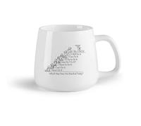 DEBINGY Frutta in ceramica Tazze in porcellana A che punto sei arrivato oggi? Citazioni motivazionali e citazioni di team building （14oz/400ml） per casa e ufficio