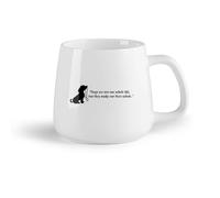 DEBINGY Frutta in ceramica Tazze in porcellana Frase con citazione sul cucciolo, stanza dei bambini, toelettatura degli animali, stanza degli animali （14oz/400ml） per espresso